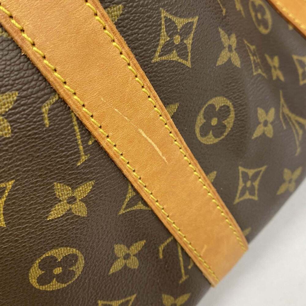 LOUIS VUITTON Brown Monogram Keepall 55 Boston Bag - Picture 9 of 13